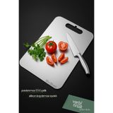 Varbifırsat Paslanmaz Çelik Kesme Tahtası – 23x33 cm | , Dayanıklı ve Metal Kesme Levhası