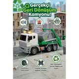 Vardem 1:12 Işıklı Sesli Geri Dönüşüm Kamyonu - Büyük Boy Oyuncak Çöp Kamyonu