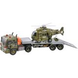 Vardem 1:16 Sürtmeli Sesli Işıklı Askeri Helikopter Taşıyan Tır
