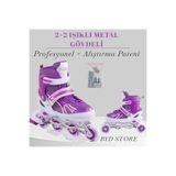 VARDEM 2 2 Işıklı Metal Gövdeli Profesyonel Ve Alıştırma Çocuk Pateni Mor,BHK992