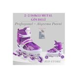 VARDEM 2 2 Işıklı Metal Gövdeli Profesyonel Ve Alıştırma Çocuk Pateni Mor,BHK99