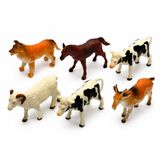 Vardem 6 Parça 5 inch Hayvan Seti, Çiftlik Dinozor Vahşi ve Deniz Hayvanları Figür Oyuncakları, Çocuklar İçin Eğitici Hayvan Tanıma ve Rol Yapma Oyun Seti SH-7101-2-3-4 (ÇİFTLİK)