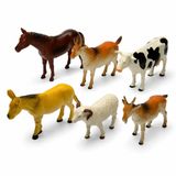 Vardem 6 Parça 8 inch Hayvan Seti, Çiftlik Dinozor Vahşi ve Deniz Hayvanları Figür Oyuncakları, Çocuklar İçin Eğitici Hayvan Tanıma ve Rol Yapma Oyun Seti SH-9001-2-3-4 (ÇİFTLİK)