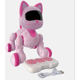 Vardem Akıllı Robot Kedi Happy Kitten - Uzaktan Kumandalı, Sesli ve Işıklı Interaktif Robot Kedi - 30 Farklı Fonksiyon - Pembe - Beyaz