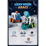 Vardem Astronot Figürlü Çek Bırak Uzay Keşif Aracı Oyuncak Açılabilir Kapılı Uzay Mekiği Turuncu