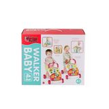 Vardem BIB-6018 Piyanolu 4 in 1 Kırmızı Bebek Yürüteci