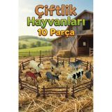 Vardem Çiftlik Hayvanları Seti 10 Parça - Eğitici Oyuncak Hayvan Figürleri