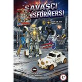 Vardem Işıklı Ve Sesli Dönüşen Robot - 22 Cm Vintage Klasik Model Araba Savaşçı Figür