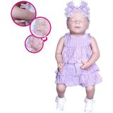 Vardem Kutulu 43 cm Aksesuarlı Gerçekçi Bebek (Kapalı Kutu) - Mor