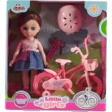 Vardem My Little Girls Bisikletli Bebek Pembe