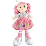 Vardem Oyuncak 37CM Bez Bebek Oyuncak - Açık Pembe