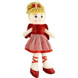 Vardem Oyuncak 37CM Bez Bebek Oyuncak - Kırmızı