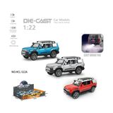 Vardem Oyuncak HCL-522A Çek Bırak 1:22 Sesli ve Işıklı Buharlı Off-Road Metal Jeep