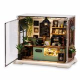 VARDEM Oyuncak Işıklı Kendin Yap Minyatür Kahve Dükkanı Seti 90 Parça, LED Işıklı DIY Mini Kafe Maketi, El Becerisi ve Yaratıcılık Geliştirici Oyuncak, 8+ Yaş EP604