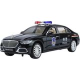 Vardem Oyuncak Işıklı Sesli Kapıları Açılan Çekbırak Mercedes Polis Arabası Özel Yapım - Siyah