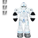 Vardem Oyuncak Işıklı ve Müzikli Hareketli Atletik Sporcu Pilli Robot - 01-Mavi