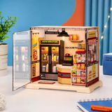 VARDEM Oyuncak Kendin Yap Işıklı Minyatür Market Seti 92 Parça, LED Işıklı DIY Mini Market Maketi, El Becerisi ve Yaratıcılık Geliştirici Oyuncak, 8+ Yaş EP601