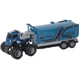 Vardem Oyuncak KLX600-377 Sürtmeli Die Cast 4x4 Kapalı Kasa Inşaat Tırı -1 Adet Stokta Olan Gönderilir