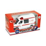 Vardem Oyuncak Kutulu Işıklı ve Sesli Çek Bırak Metal Ambulans - Standart