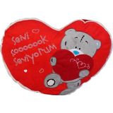 Vardem Oyuncak Peluş Kalp Yastık Ayıcık Seni Çok Seviyorum