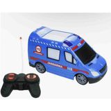 Vardem Oyuncak Uzaktan Kumandalı Ilk Yardım Araçları Itfaiye Polis Jandarma Ambulans 1:18 Ölçek - Mavi - Beyaz