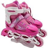 Vardem Oyuncak Vardem Işıklı Ayarlanabilir (Alıştırma ve Sıralı) Paten S (30-33) Pembe - 30 - 33