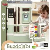 Vardem Oyuncak VRD10650 Işıklı ve Sesli Aksesuarlı Buzdolabı 28 Parça Eğlenceli Evcilik Oyuncağı 3 Yaş ve Üstü