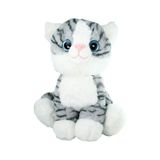 Vardem Pelüş Oyuncak Oturan Tatlı Kedi 30 Cm Çok Renkli