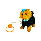 Vardem Peluş Tasmalı Yürüyen Mavi Fiyonklu Köpek