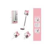 Vardem Pilli Sesli Vakumlu Dikey Elektrik Süpürgesi Çekme Özellikli Eğitici Oyuncak Pembe (3 In1 )