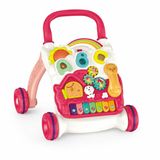 VARDEM Piyanolu 4’ü 1 Arada Pembe Bebek Yürüme Arkadaşı, Işıklı ve Müzikli Aktivite Oyuncağı, Hız Ayarlı BIB-6018