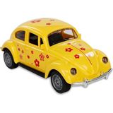 Vardem Sürtmeli Desenli Kaplumbağa Araba Vosvos 12 cm Oyuncak Araba - Sarı