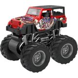 Vardem Sürtmeli Işıklı ve Müzikli 1:32 Safari 4x4 Kral Jeep - Kırmızı