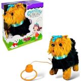 Vardem Tasmalı Hareketli Yürüyen Peluş Köpek Fiyonklu