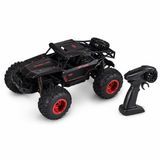 VARDEM Uzaktan Kumandalı 1:12 2.4G Şarjlı Hızlı Off Road Storm Araba, Full Fonksiyon RC Arazi Aracı, Büyük Tekerlekli Kumandalı Yarış Oyuncak Arabası SYR-666-860 (SİYAH-KIRMIZI)