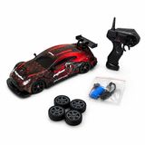 VARDEM Uzaktan Kumandalı Drift Arabası 1:16 Ölçek 2.4GHz Şarjlı Yarış Arabası, Drift Lastikli, USB Şarj Kablolu, Yedek Teker Setli, Işıklı ve Sprey Efektli Oyuncak Araba VRD10687 (Kırmızı)