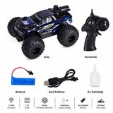 VARDEM Uzaktan Kumandalı Full Fonksiyon 2.4G Şarjlı 1:18 Buhar Atan Storm Araba, Işıklı RC Yarış ve Off Road Oyuncak Aracı, Çocuklar İçin Kumandalı Şarjlı Araba SYR-666-871 (MAVİ)