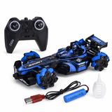 VARDEM Uzaktan Kumandalı Full Fonksiyon 2.4G Şarjlı Buharlı Işıklı F Yarış Arabası, RC Formula Model Spor Araç, Kumandalı Şarjlı Yarış Oyuncak Arabası SYR-666-813 (MAVİ)