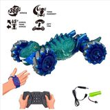 Vardem Uzaktan Kumandalı Full Fonksiyon Bilekten Kontrol Şarjlı 2.4g Dinazor Araba Hg4-42 - Mavi