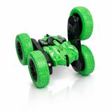VARDEM Uzaktan Kumandalı Full Fonksiyon Şarjlı 2.4 GHz 4 Teker Akrobat Araba, Çift Taraflı Sürüş Özellikli Işıklı Stunt Car, Kumandalı Takla Atan Oyuncak Araç HG4-04 (MAVİ)