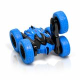 VARDEM Uzaktan Kumandalı Full Fonksiyon Şarjlı 2.4 GHz 4 Teker Akrobat Araba, Çift Taraflı Sürüş Özellikli Işıklı Stunt Car, Kumandalı Takla Atan Oyuncak Araç HG4-04 (YEŞİL)