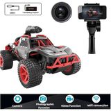 Vardem Uzaktan Kumandalı Full Fonksiyon Şarjlı 2.4g Kameralı Off Road Araba - Siyah - Kırmızı