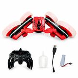 VARDEM Uzaktan Kumandalı Full Fonksiyon Şarjlı Işıklı Buharlı Spin 360 Stunt Araba, 360 Derece Dönen RC Akrobat Oyuncak Araç, Çocuklar İçin Kumandalı Gösteri Arabası HG4-45 (KIRMIZI)