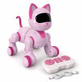 VARDEM Uzaktan Kumandalı İnteraktif Şarjlı Akıllı Kedi, Dokunmatik Sensörlü Işıklı Robot Kedi, Dans Eden Yürüyen Programlanabilir Oyuncak Robot Pet GAW-6602