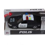 Vardem WY560A 1:16 Işıklı Sesli Ölçek Sürtmeli Siyah Polis Arabası