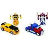 Vardem Yıldırım Oyuncak Dönüşen Bumblebee Optimus Prime Çek Bırak Robot Transformers Oyuncak Arabal - Renkli