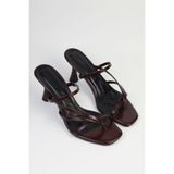 VARENZA WOMAN SHOES kadın parmak arası topuklu terlik ve sandalet 7cm