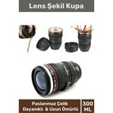 Varessa Objektif Görünümlü Sevgili Lens Kupa Çelik Kahve Çay Termos Paslanmaz Çelik Mug Bardak - Renkli