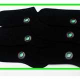 Varetta 6'lu Paket Kokulu Patik Siyah Kısa Erkek Çorap - 40 - 44