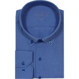 Varetta Büyük Beden Uzun Kollu Erkek Gömlek - Koyu Mavi - 2XL